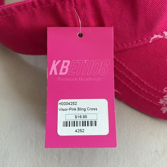 KBETHOS Visor Pink Bling Cross - Picture 7 of 8